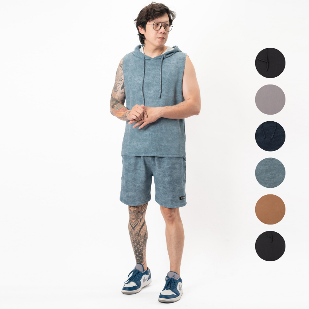 Jane Frey Clothing Singlet Hoodie Set M-XXL 8230 | Singlet Pria | Celana Pendek