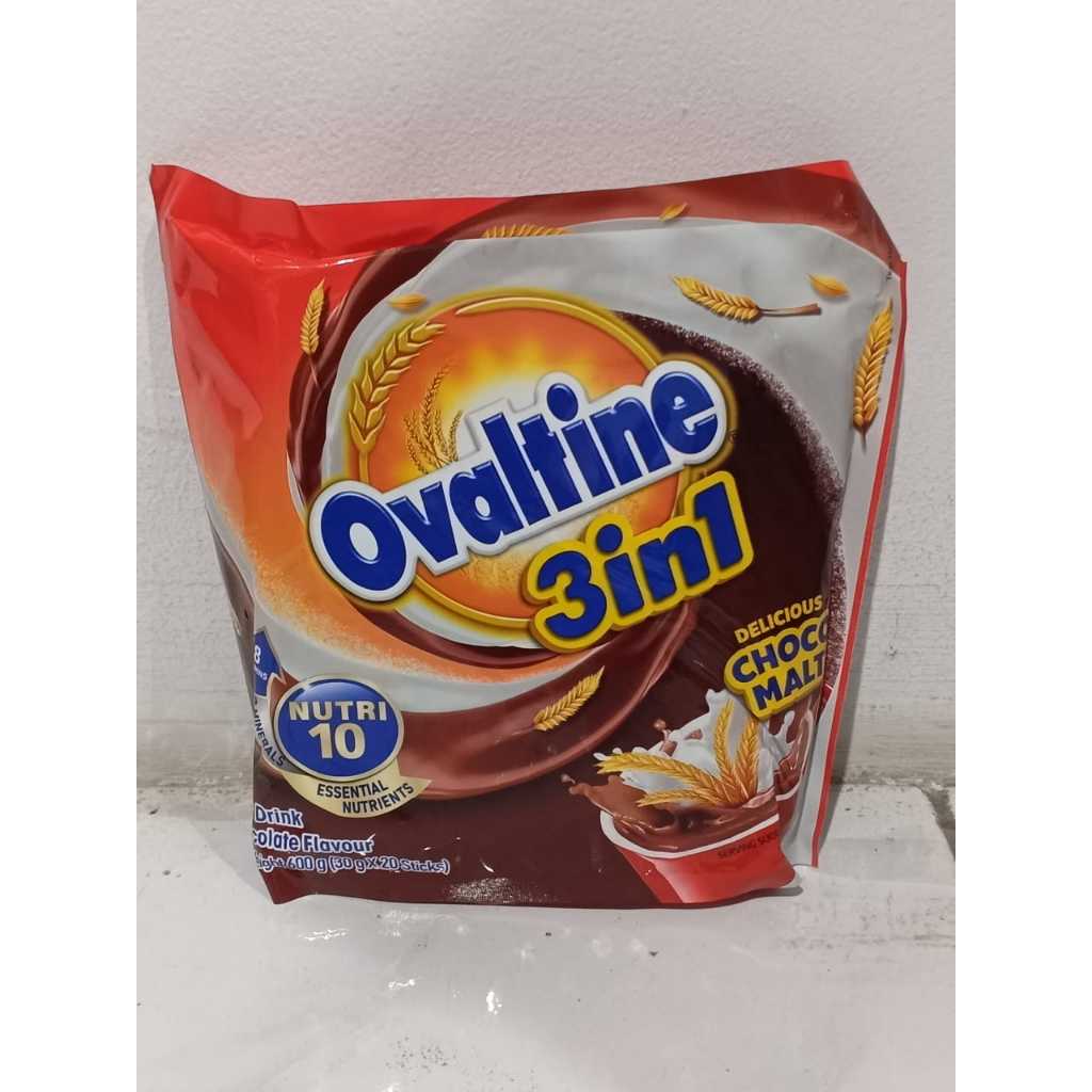 

OVALTINE 3in1 Bubuk Malt Coklat Thailand (30g x 20 sachet) Ovaltine 3 in 1 malaysia Minuman Coklat Ori