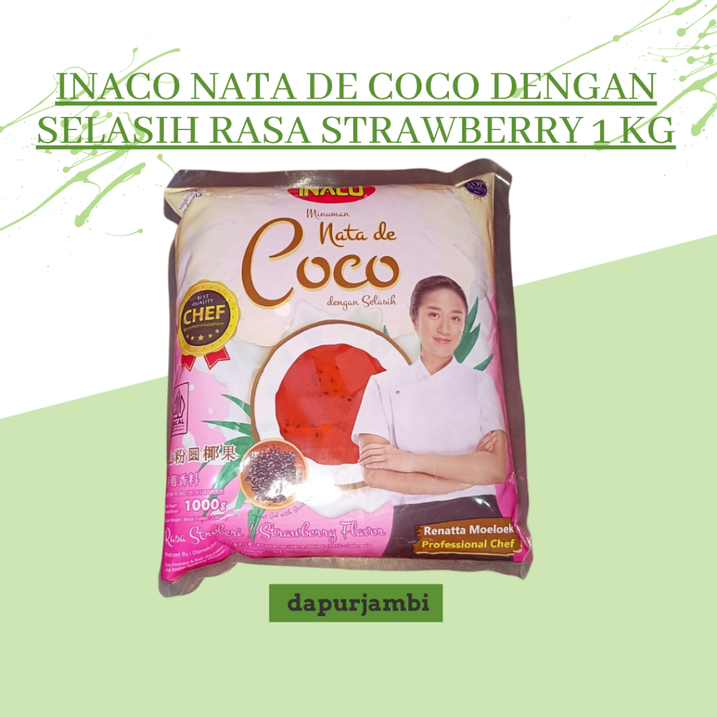 

INACO NATA DE COCO DENGAN SELASIH RASA STRAWBERRY 1 KG