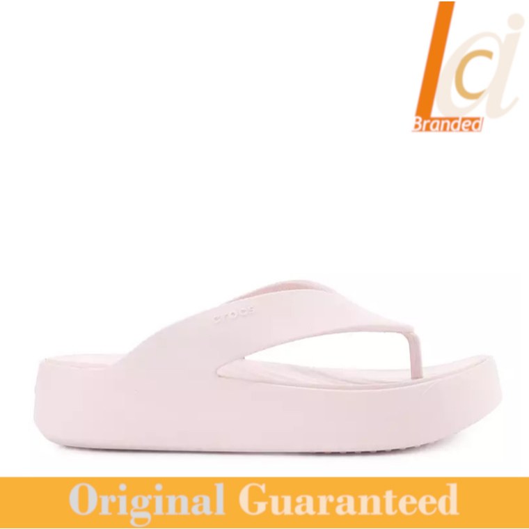Sandal Flip-flop Wanita Original Crocs Getaway Platform Flip - Quartz