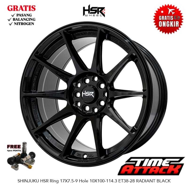 Velg Mobil Civic R17 HSR WHEEL Tipe SHINJUKU Ring 17 - TIME ATTACK BOGOR
