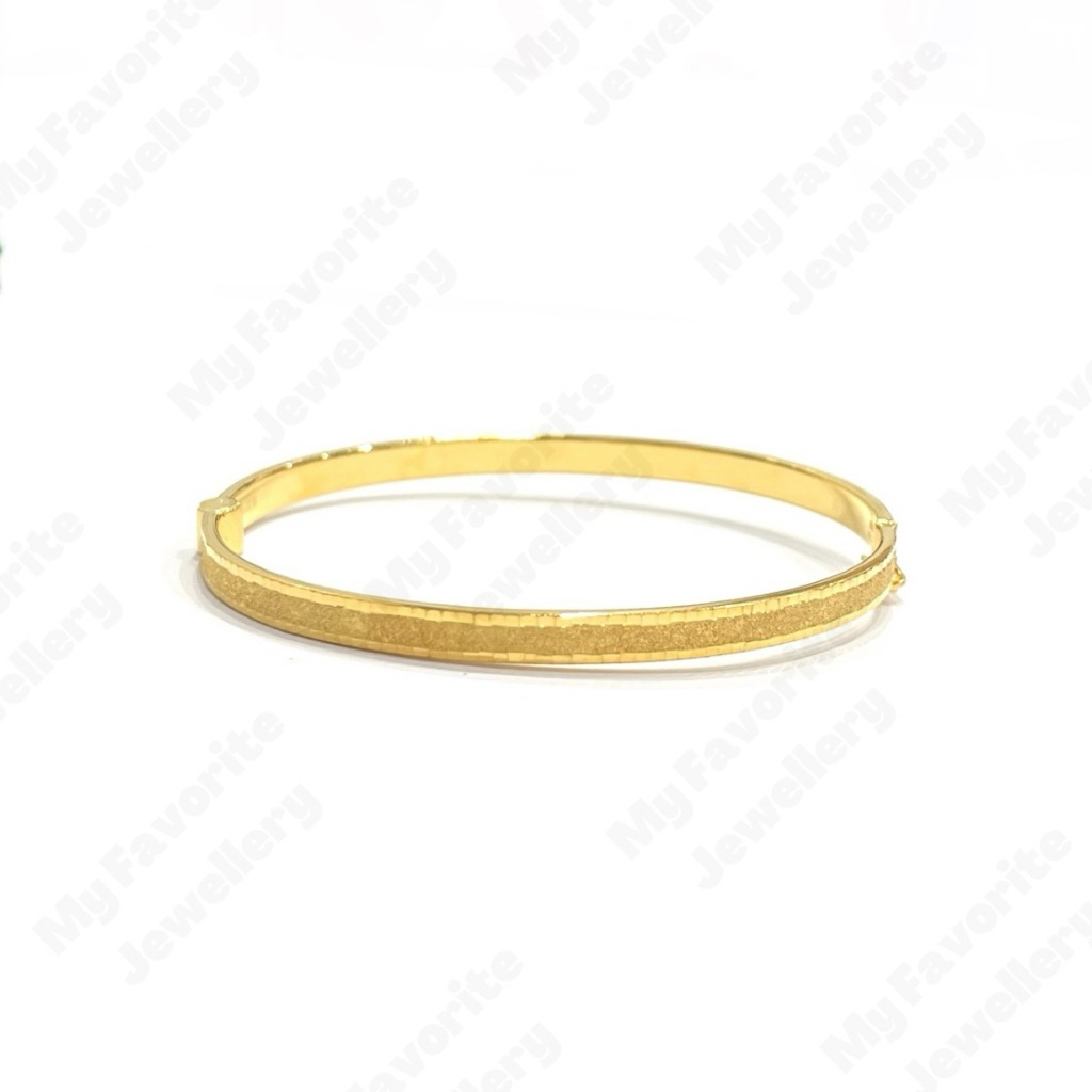 Gelang Bangle Pasir Emas Asli Kadar 875 20K