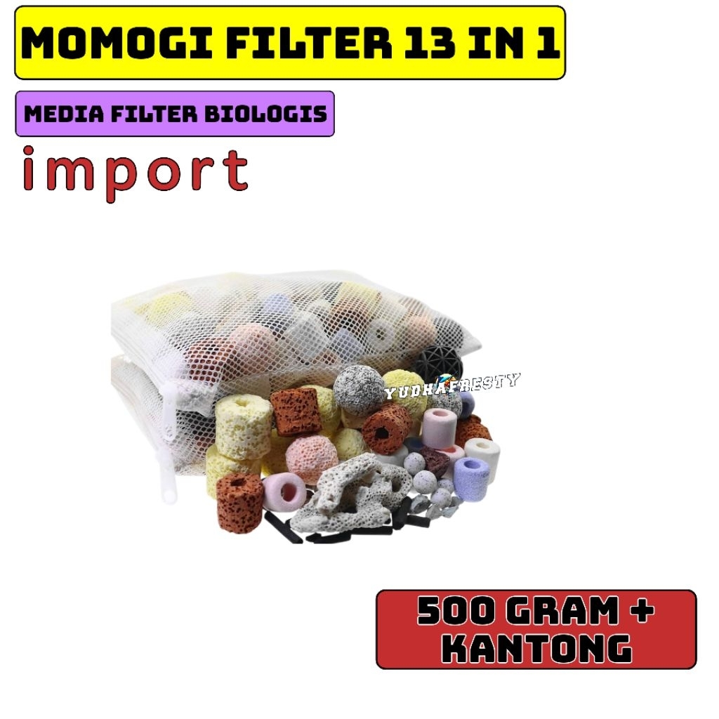 13 in 1 MEDIA FILTER BIOLOGIS PREMIUM IMPORT 500gram