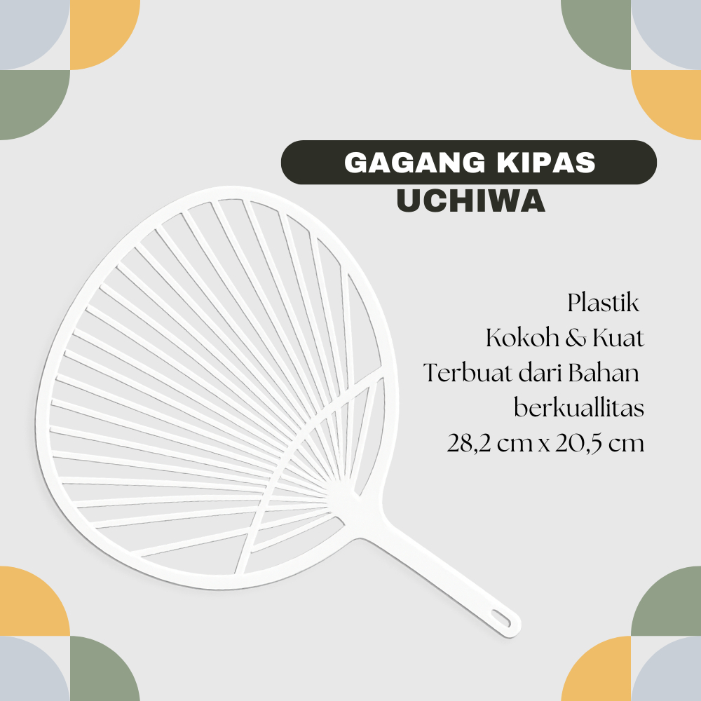 Gagang Kipas Jari - Jari - Kerang - Kipas Jepang - Uchiwa - Polos