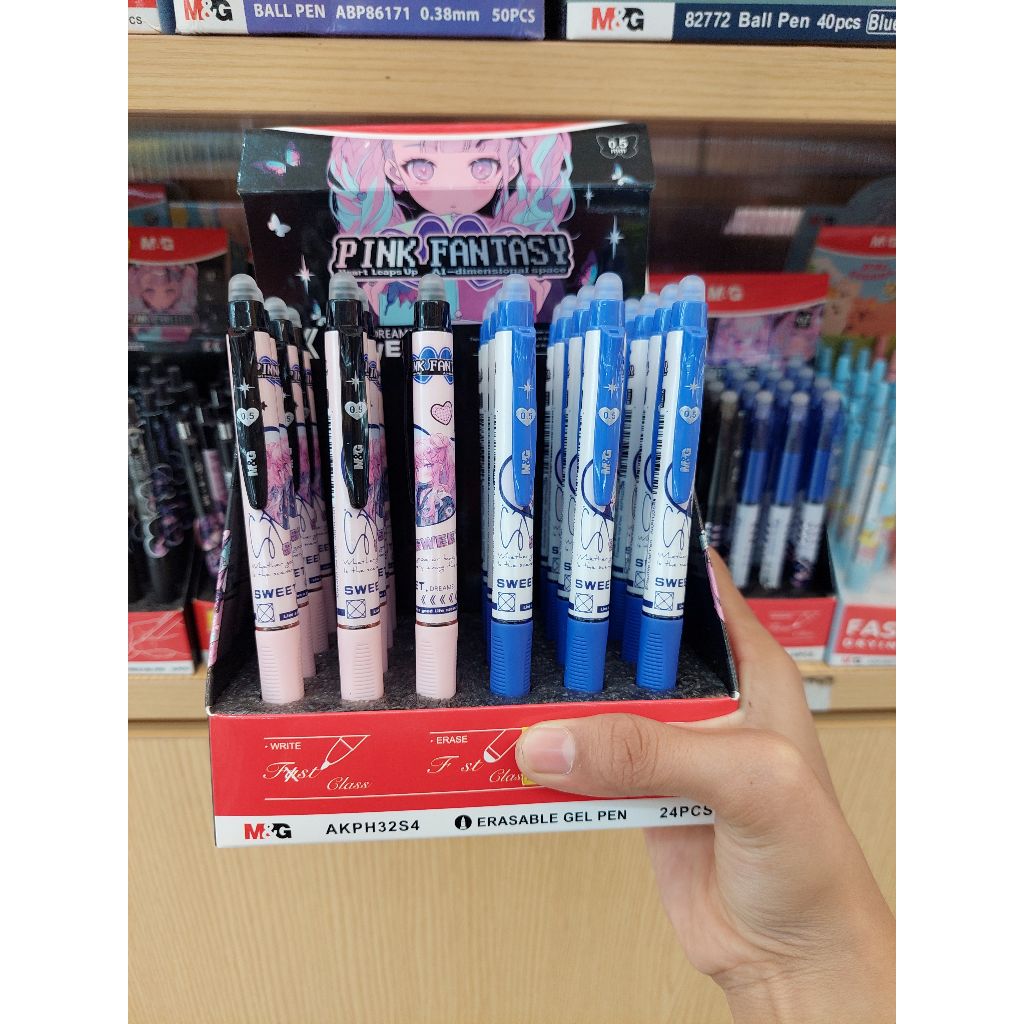 

M&G ERASER GEL PEN PINK FANTASY 0.5mm BLACK