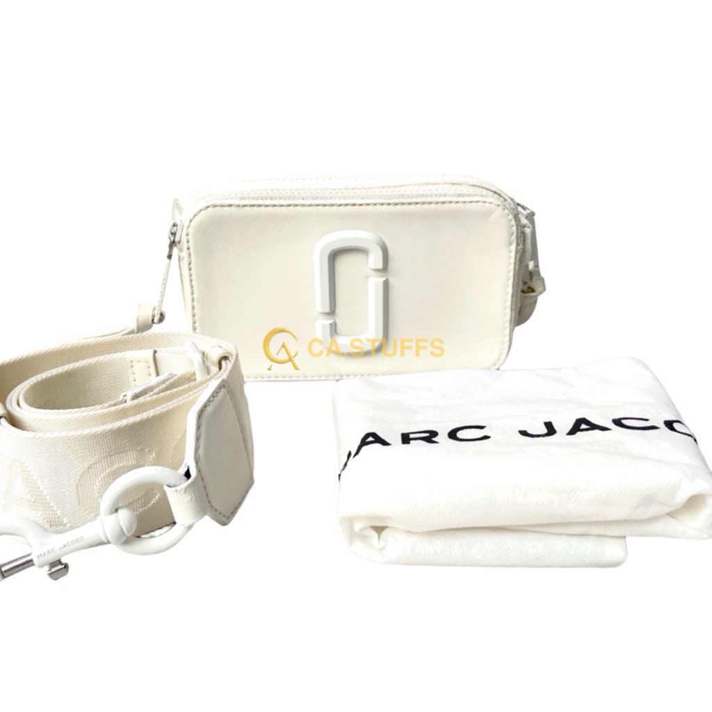 Preloved Marc Jacobs MJ Camera Snapshot in Moon White Crossbody Bag