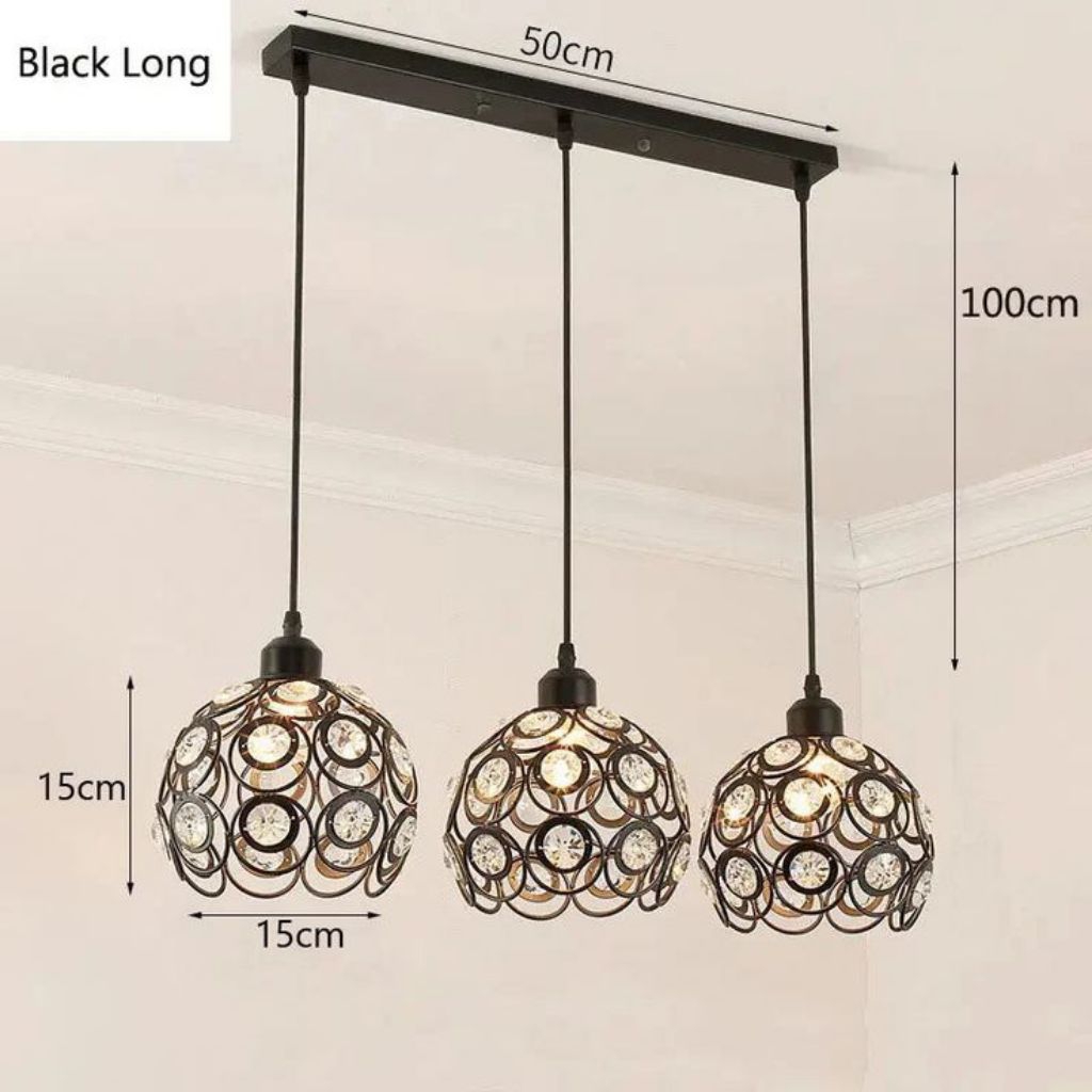 LAMPU GANTUNG HIAS MINIBAR 3IN1 - lampu gantung minibar dapur aesthetic