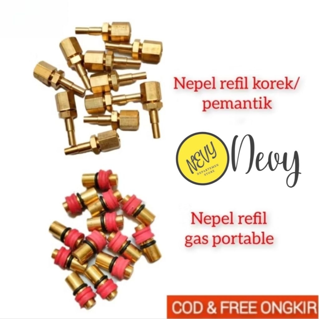 Alat isi ulang gas PORTABLE refill gas kaleng portable simple nepel isi ulang gas portable bahan KUN