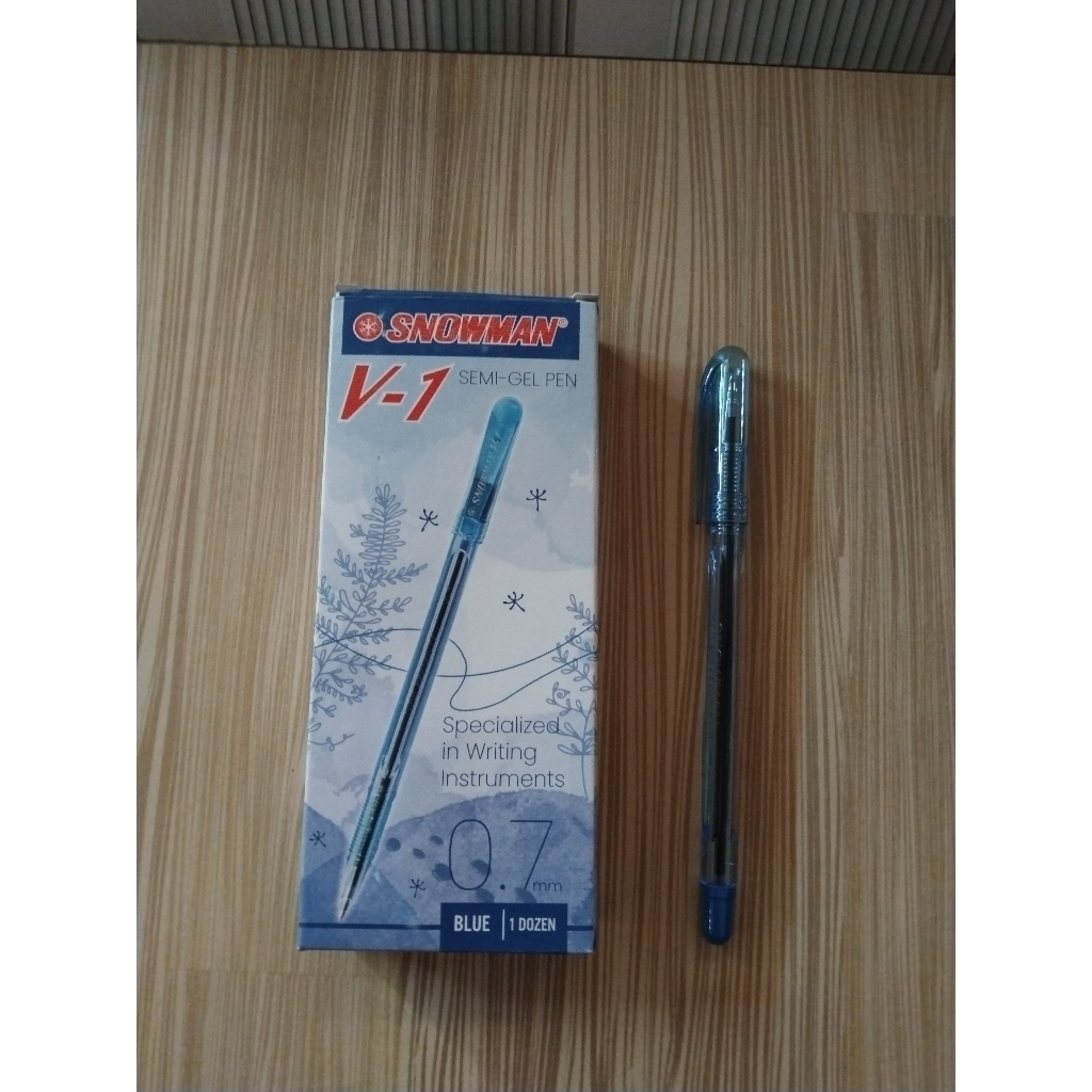 

SNOWMAN Pulpen V1 - Biru- [1Pack = 12Pcs]