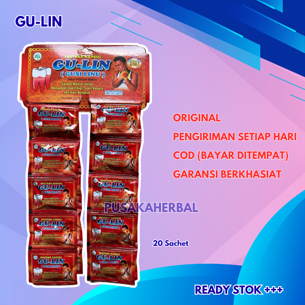 

Gulin Original Kapsul Sakit Gigi 20 Sachet