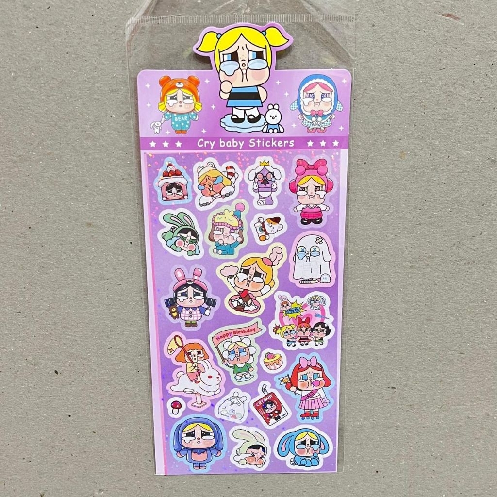 

Stiker Hologram Crybaby