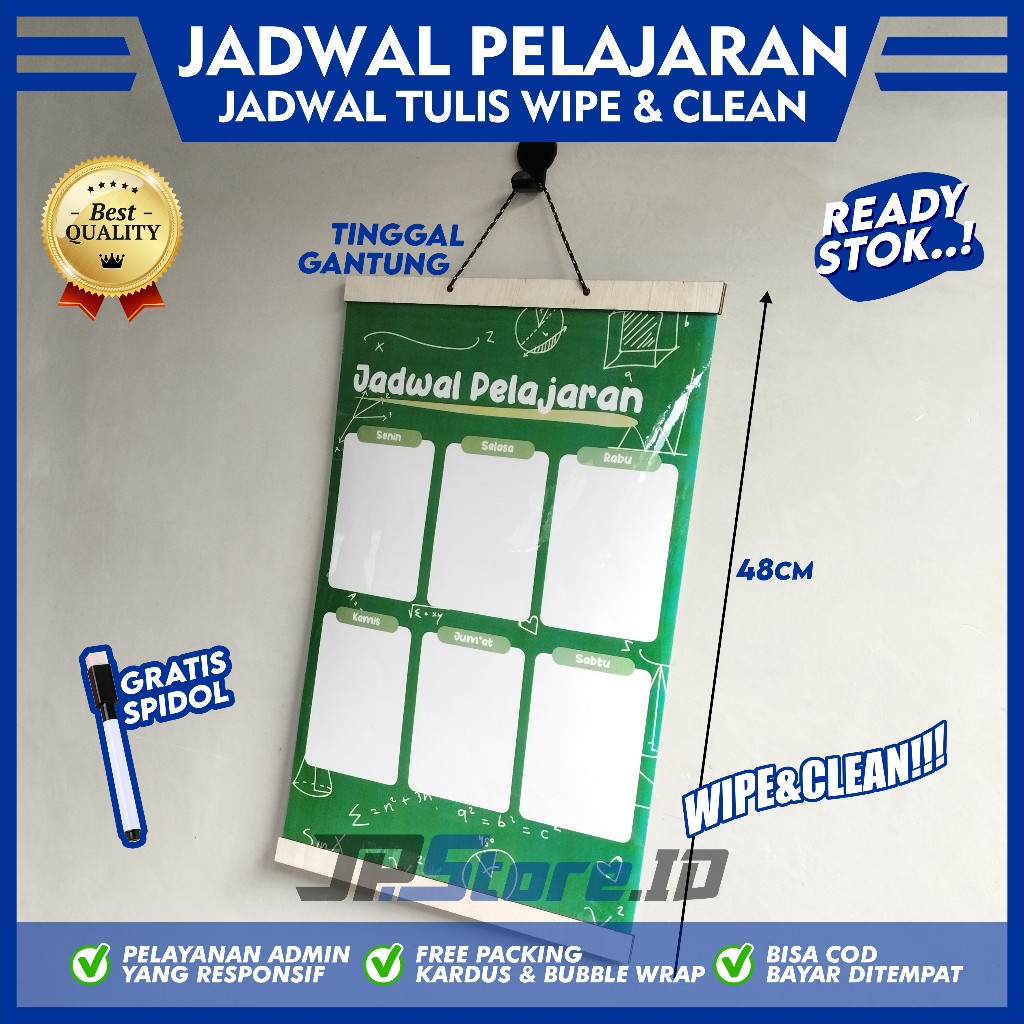 

Planner Sekolah Jadwal Pelajaran Kelas Siswa Wipe And Clean Poster Wipeclean