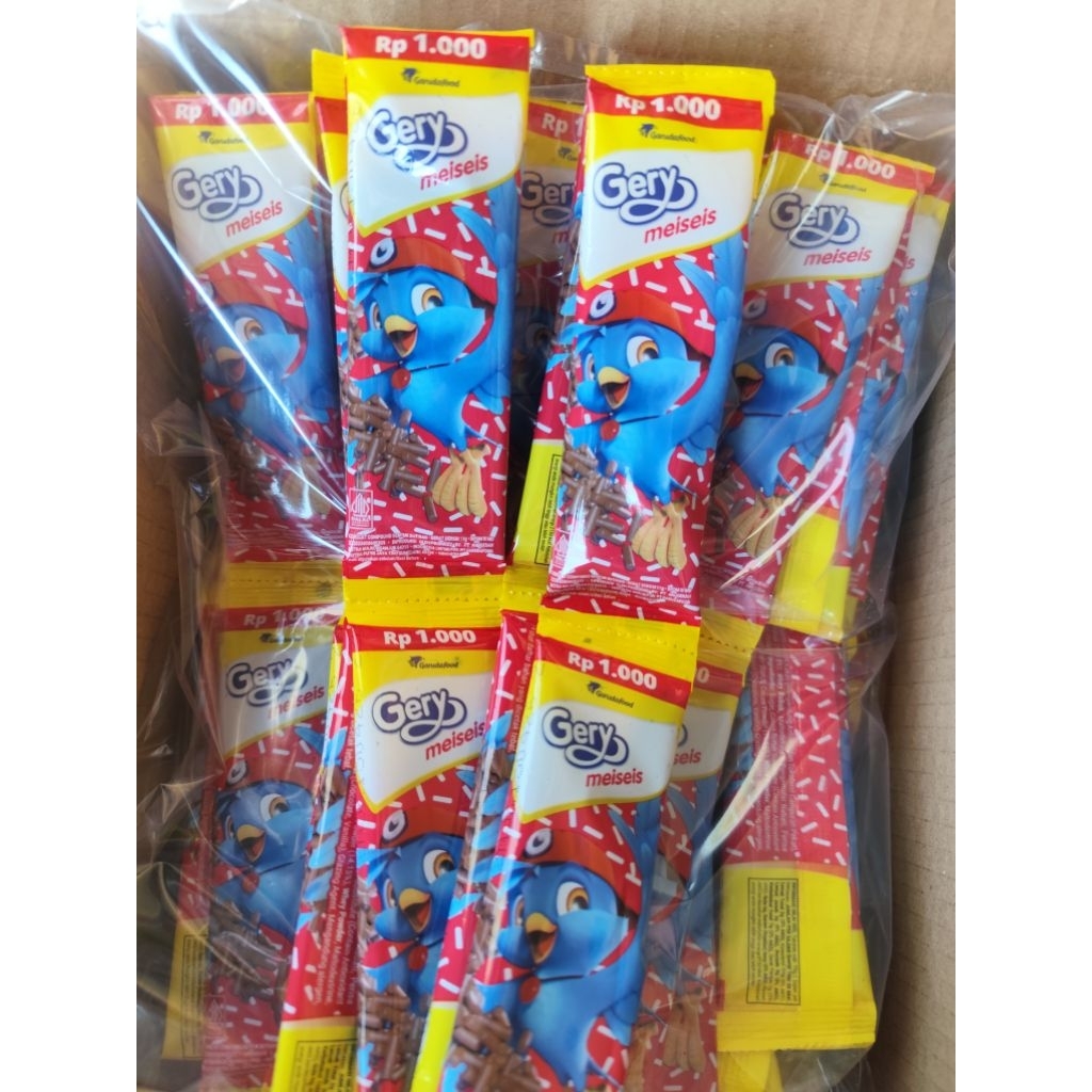 

GERY MESES 1 renceng isi 10 sachet meiseis coklat