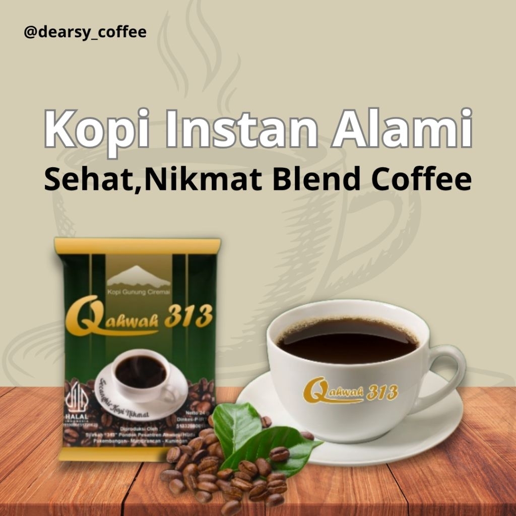 

QAHWAH 313 Kopi sehat alami Tanpa campuran kimia