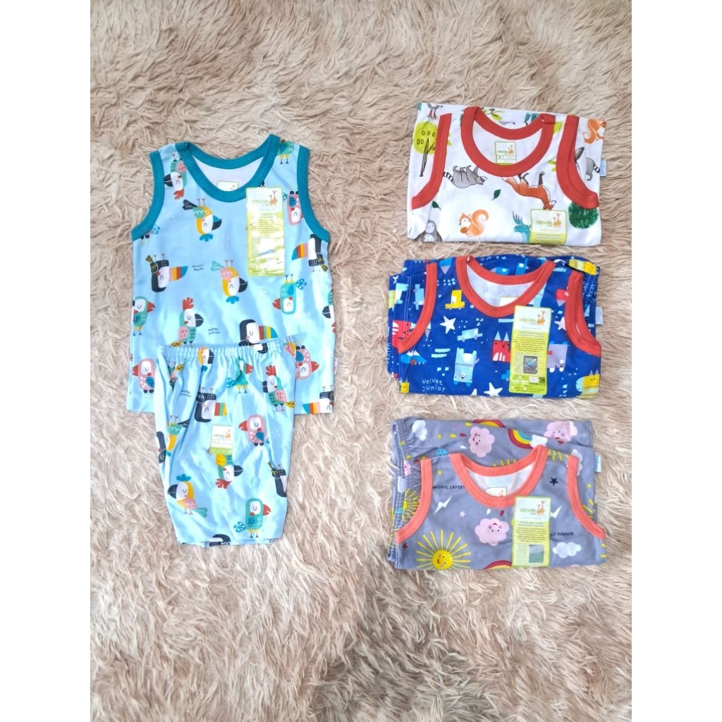 Velvet Junior Setelan Oblong M, L & XL