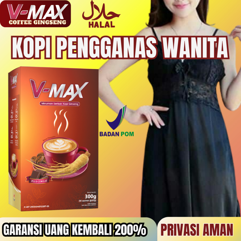 

VMAX KOPI WANITA KUAT MENGGANASKAN SEMALAM MEMUASKAN SUAMIMU RASA COKELAT BPOM HALAL
