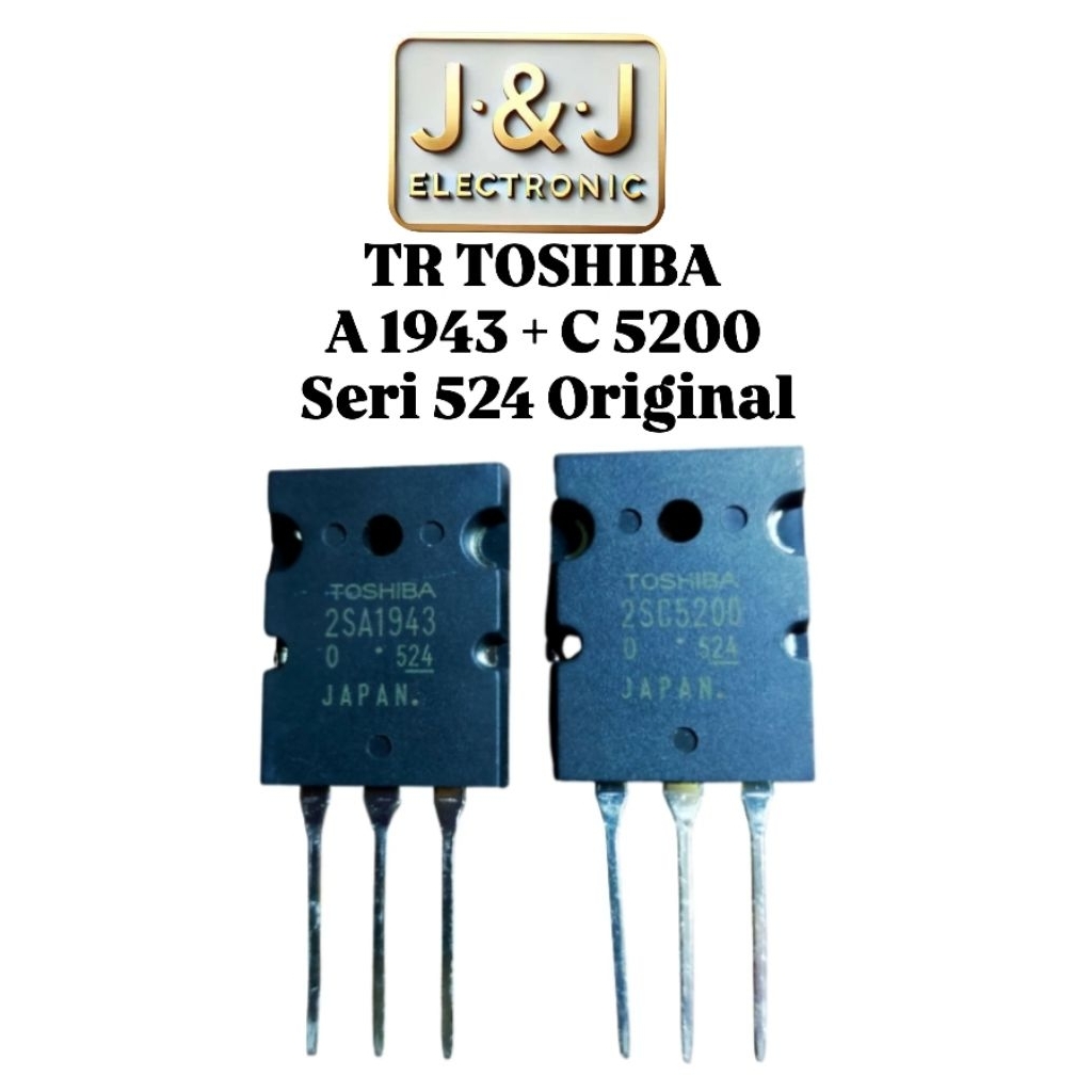 TR TOSHIBA A 1943 + C 5200 seri 524 Japan Original