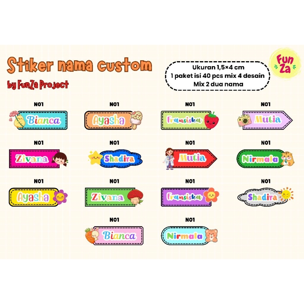 

stiker nama