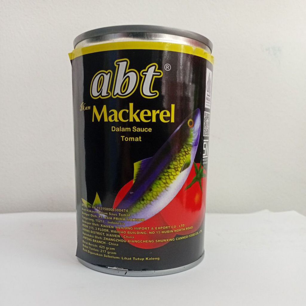 

ABT - IKAN MACKEREL SAUS TOMAT 425g