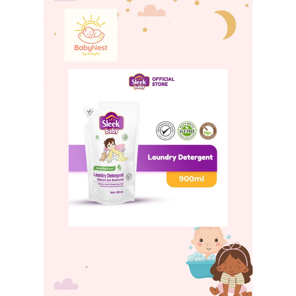 shopbyontypo - Sleek Detergent / Sleek Baby Laundry Detergent 900ml