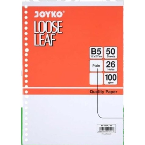 

Kertas Binder Joyko LooseLeaf B5