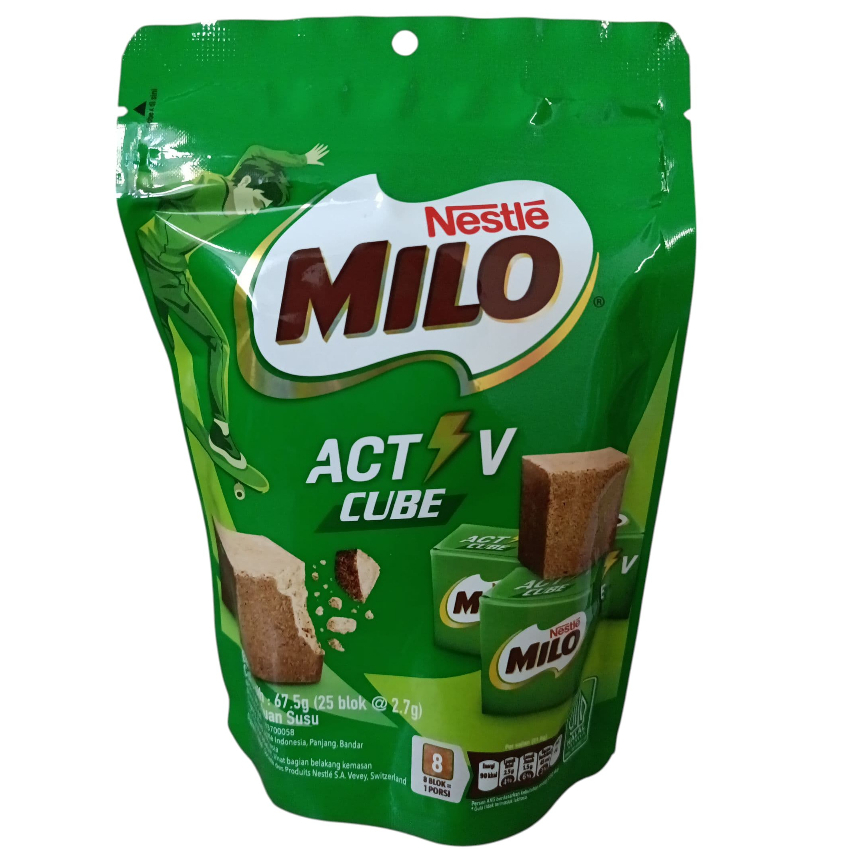 

Nestle Milo Active Cube 25 Pouches with Neat Packaging (@2.7gr Each)