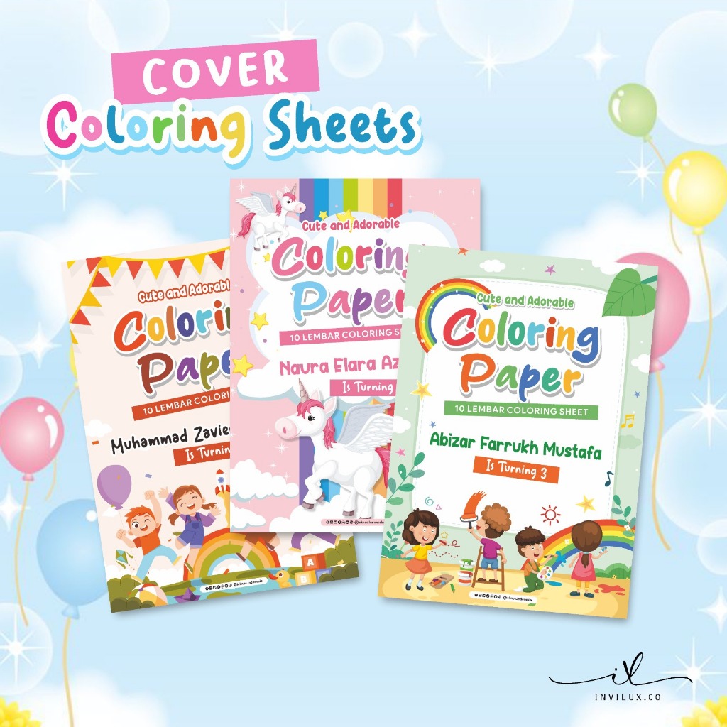 

CETAK COVER COLORING SHEETS CUSTOM - SAMPUL KERTAS BER GAMBAR MURAH