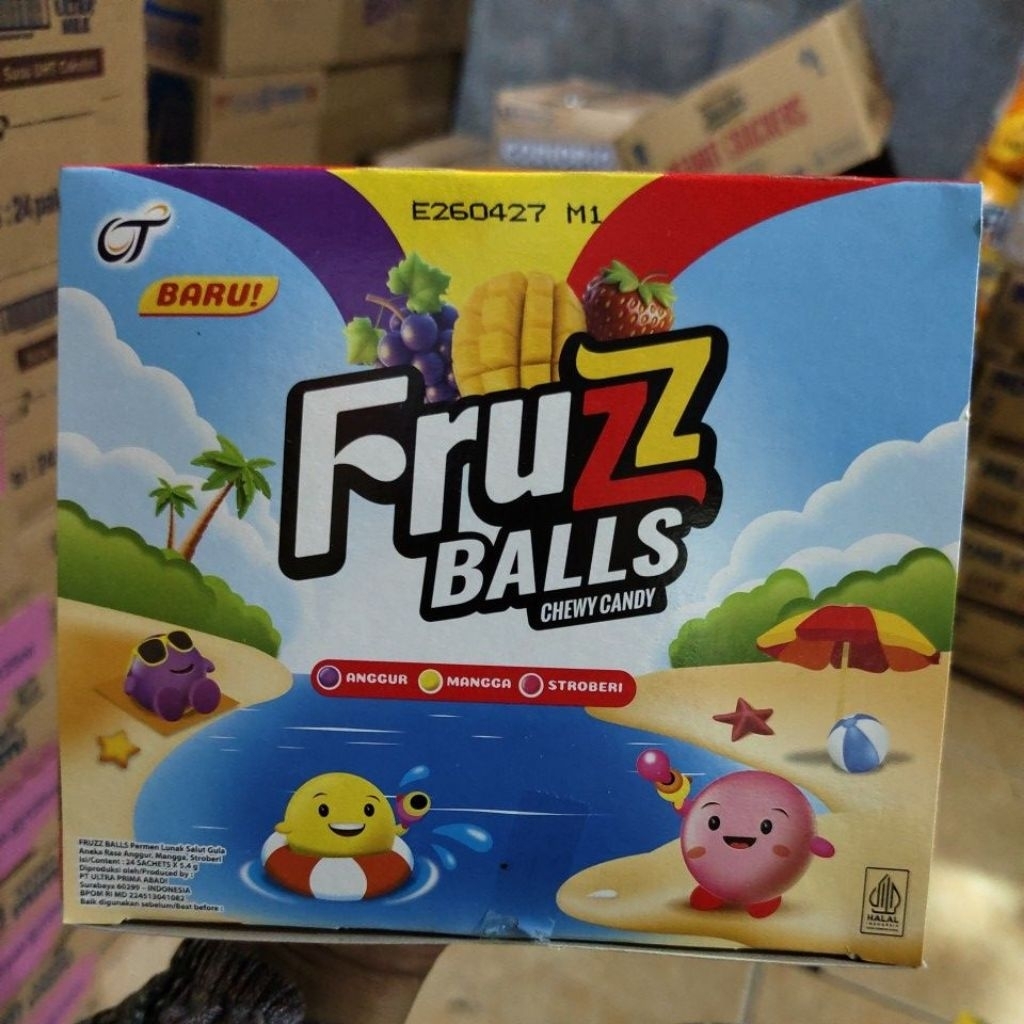 

FRUZZ BALLS CHEWY CANDY ISI 24PCS