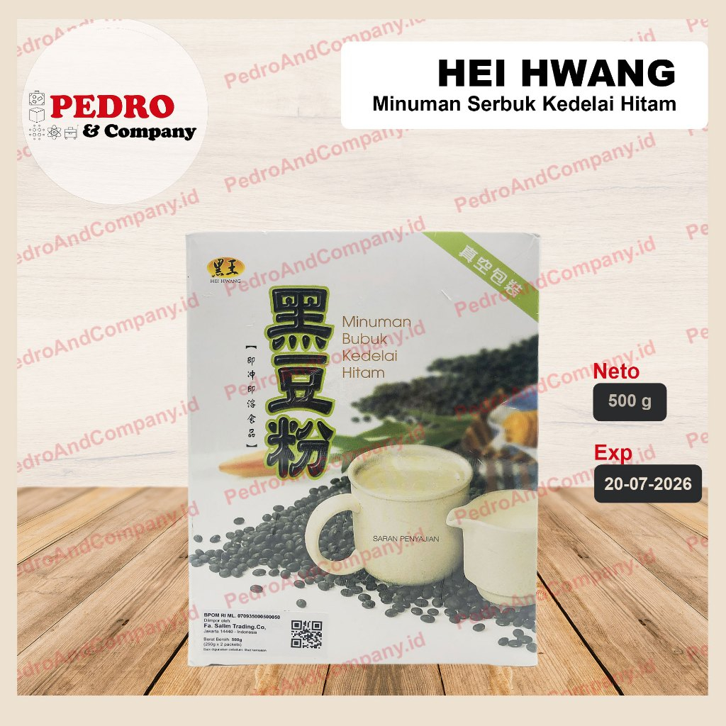 

Hei hwang black soya powder 500 gram - minuman kedelai hitam