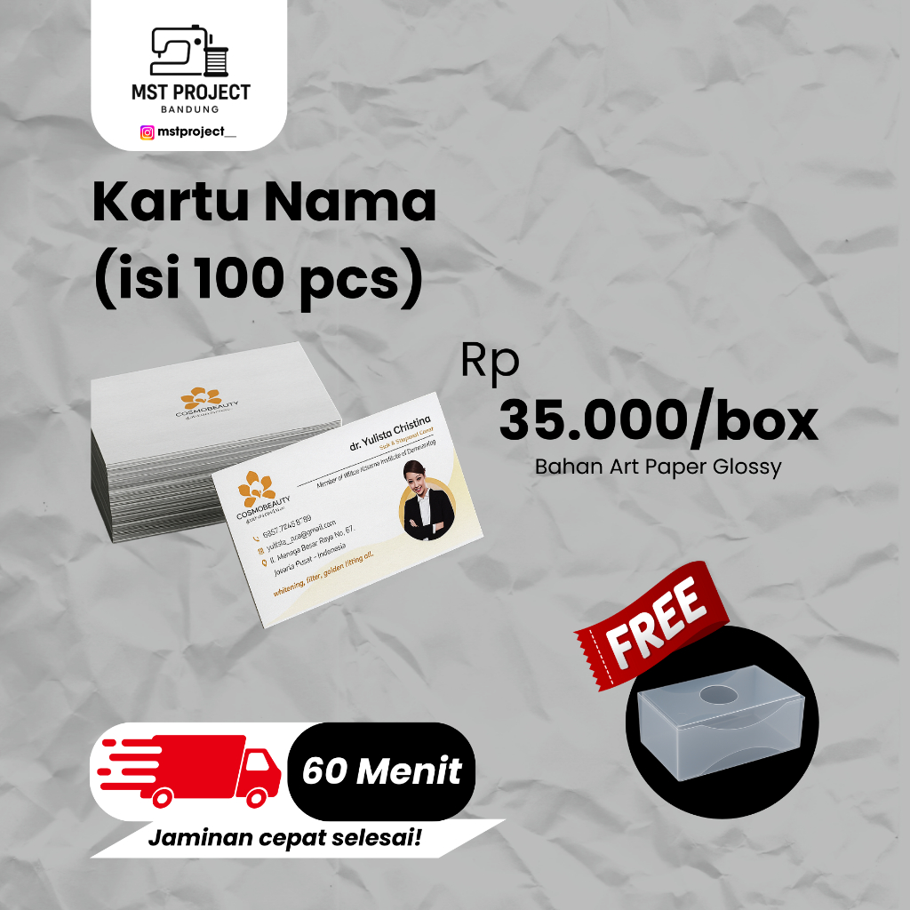 

Cetak Kartu Nama 100pcs [Sehari Jadi] [Gratis Box]