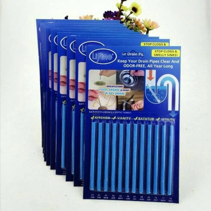 Sani Sticks Anti Sumbat Bau Stick Pembersih Saluran Air Pipe cleaner