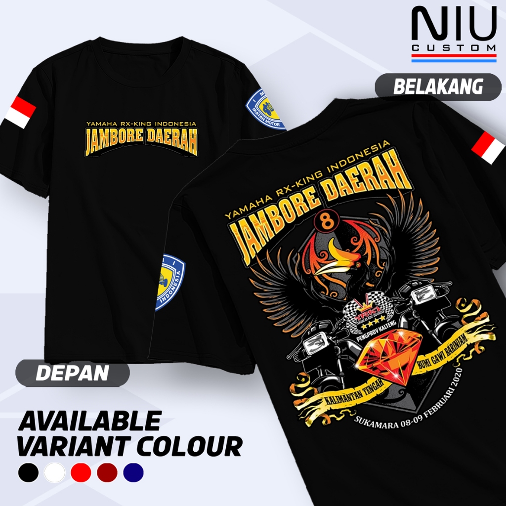Kaos Jamda Kalimantan Tengah Jambore Daerah Rx King Baju YRKI Jamda Istimewa, Apparel Jamda Kalimant