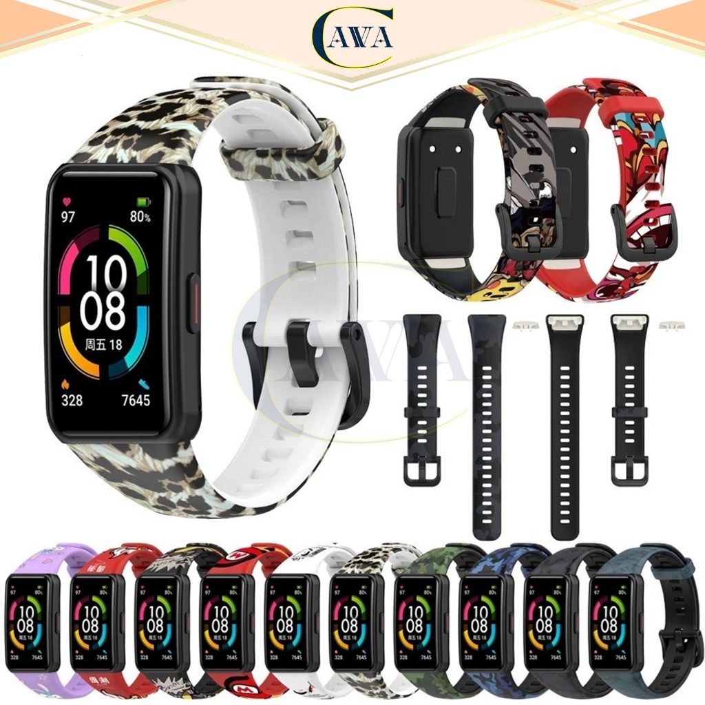 Cavva Strap Huawei Band 6 / Honor Band 6 Motif Karakter Army Tali Jam Huawei Band 6 / Honor Band 6