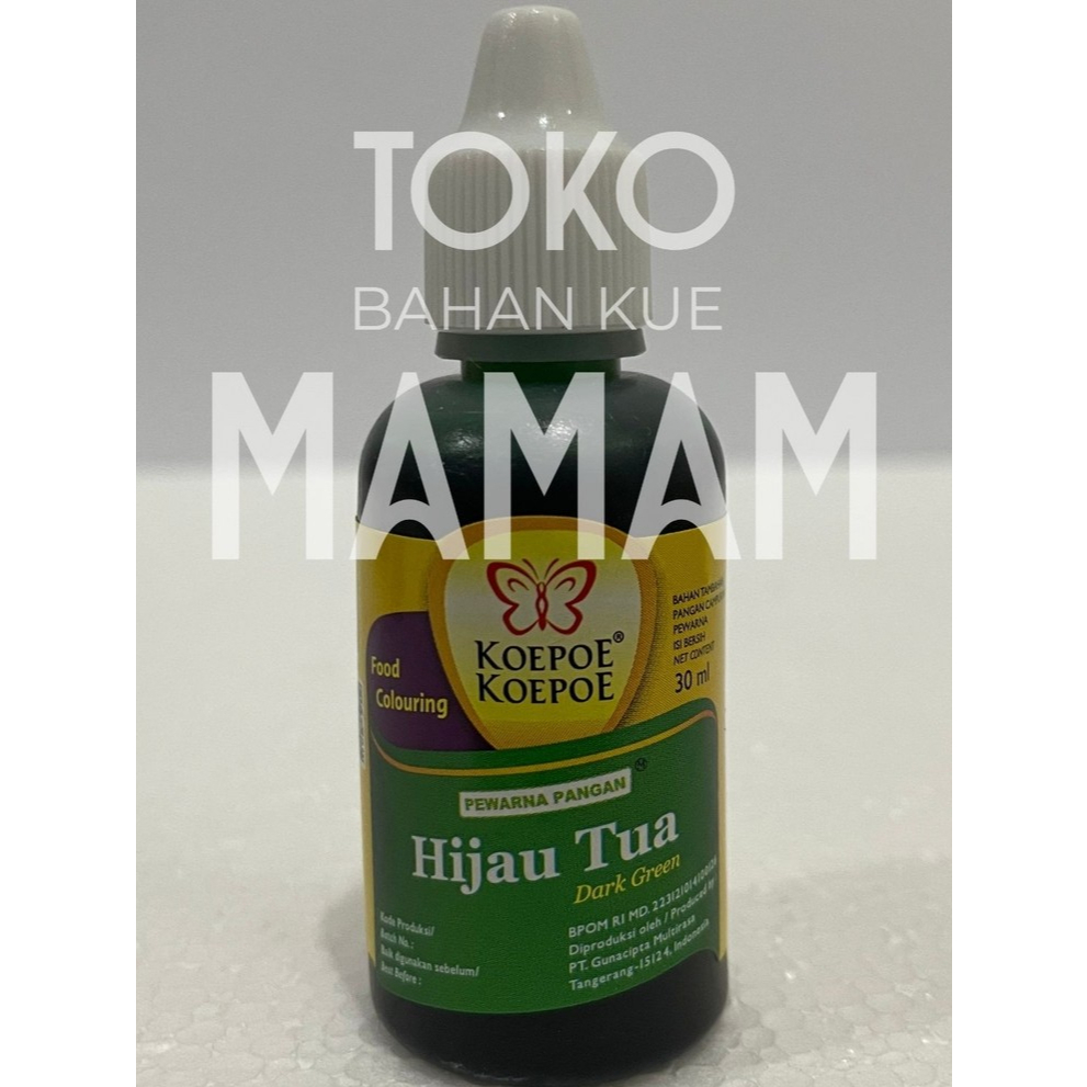 

Pewarna Makanan Kupu-Kupu (Koepoe-Koepoe) 30ml - Pewarna Cair untuk Kue & Minuman