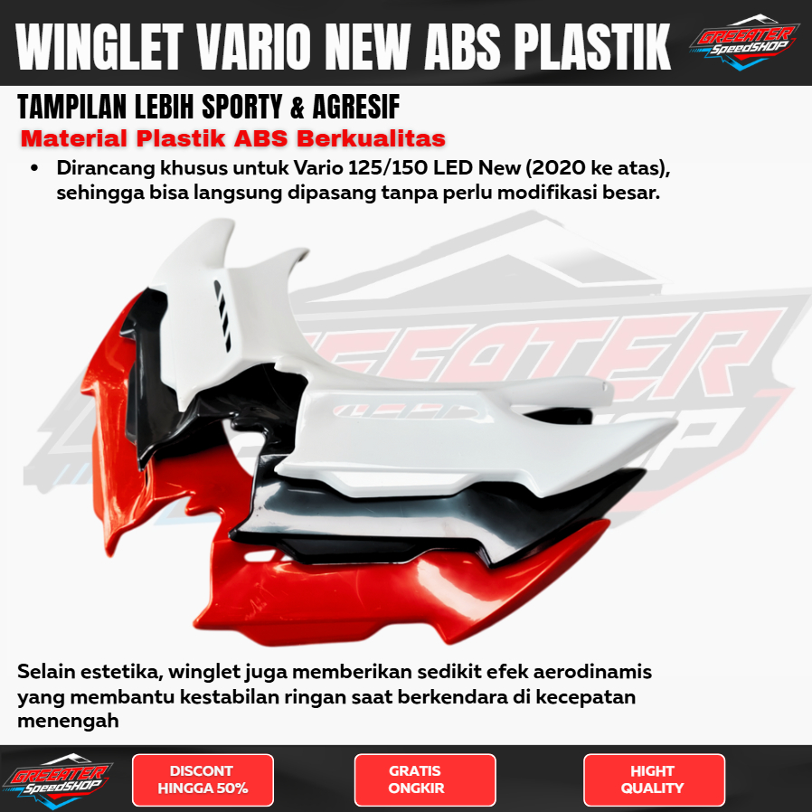 Winglet Vario Plastik Winglet Vario 125 Winglet Vario 150 Winglet Vario Led Old Winglet Vario Led Ne