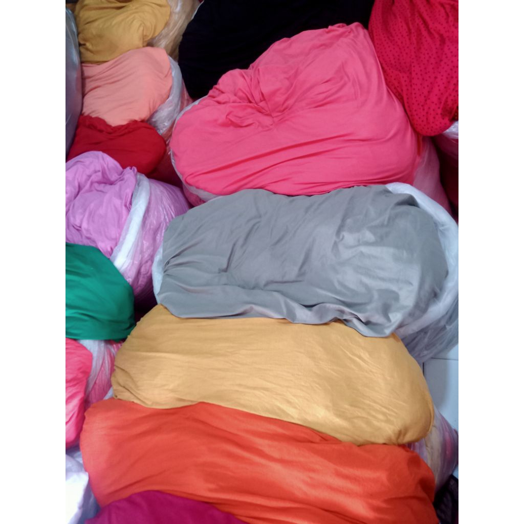 BAHAN SPANDEK RAYON. l KAiN  SPANDEK POLOS SPANDEK HARGA 1kg
