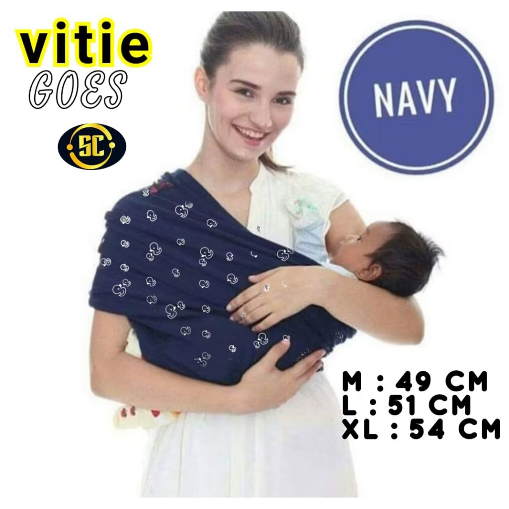 KAIN GENDONG VITIE COTTON/KAIN GENDONGAN ANAK INSTAN/KAIN GENDONG BAYI BABY
