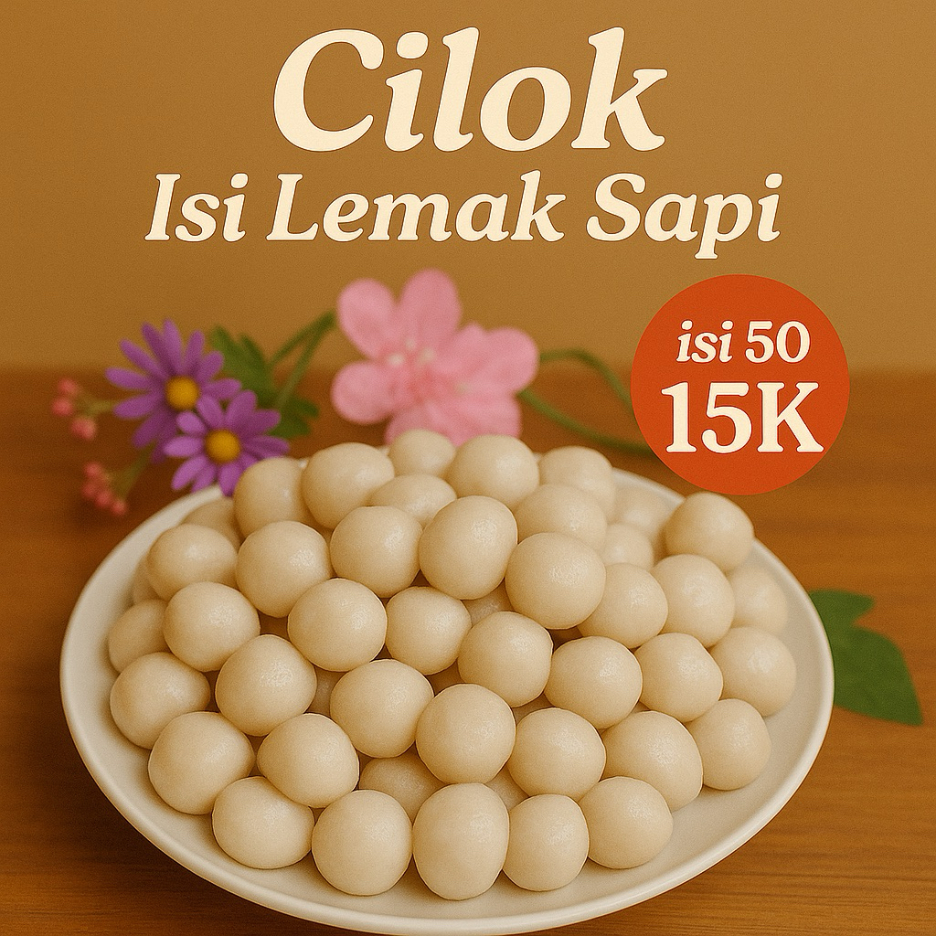 

PROMO Cilok Isi Lemak Sapi Enak Kenyal Isi 50 pcs