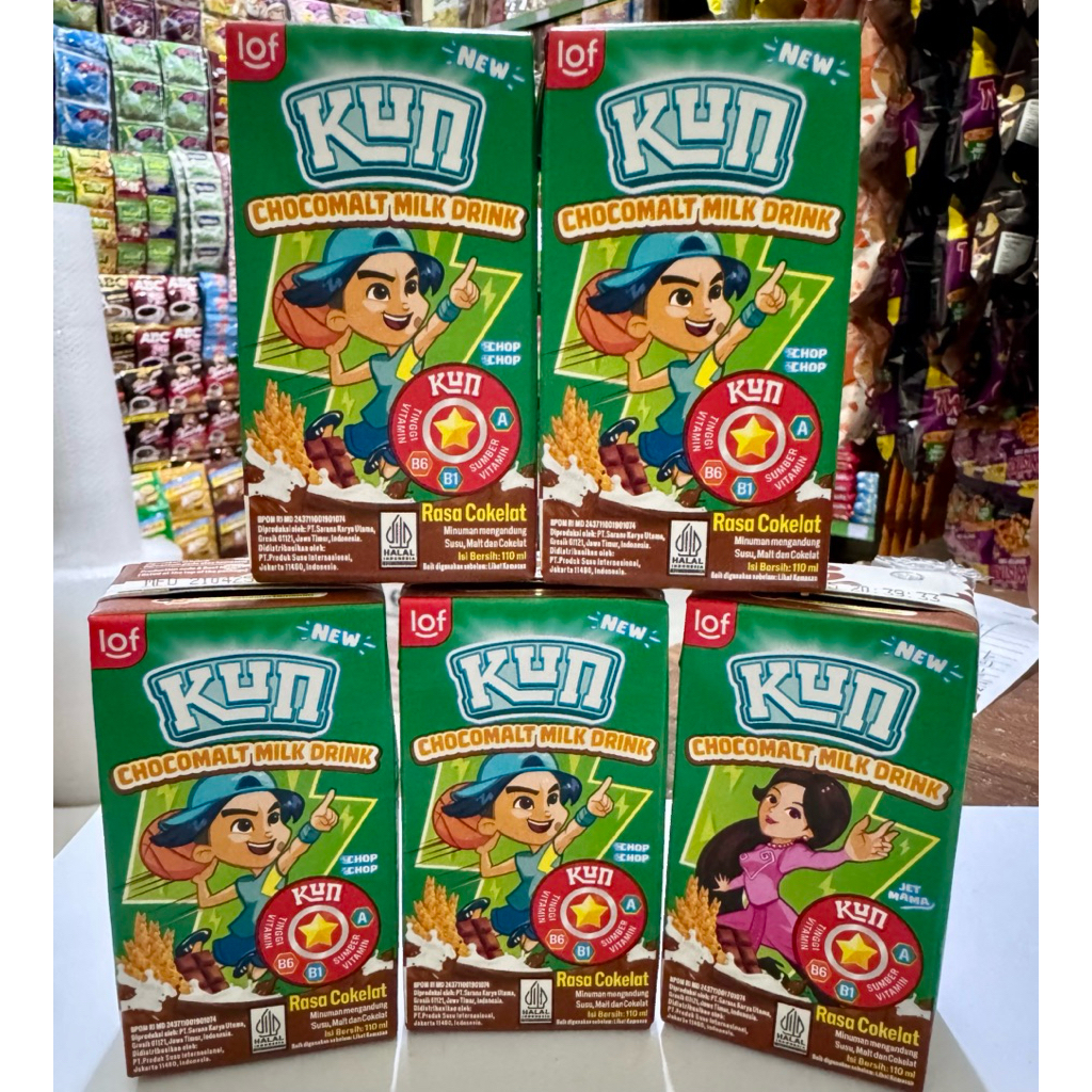 

LOF KUN susu Uht coklat 110 ml 1 karton isi 40 ( free 2 lucky pen )