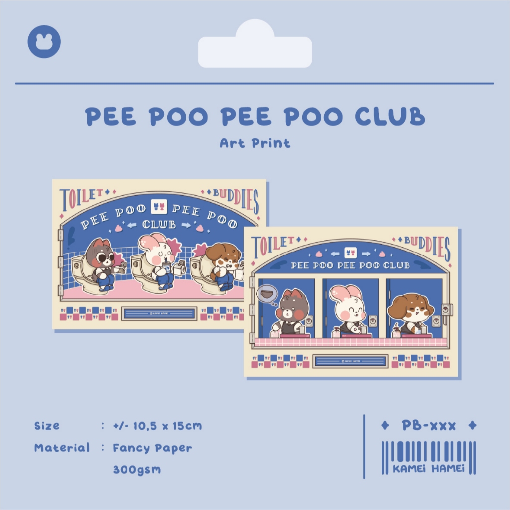 

Pee Poo Pee Poo Club | Kamei Hamei Art Print
