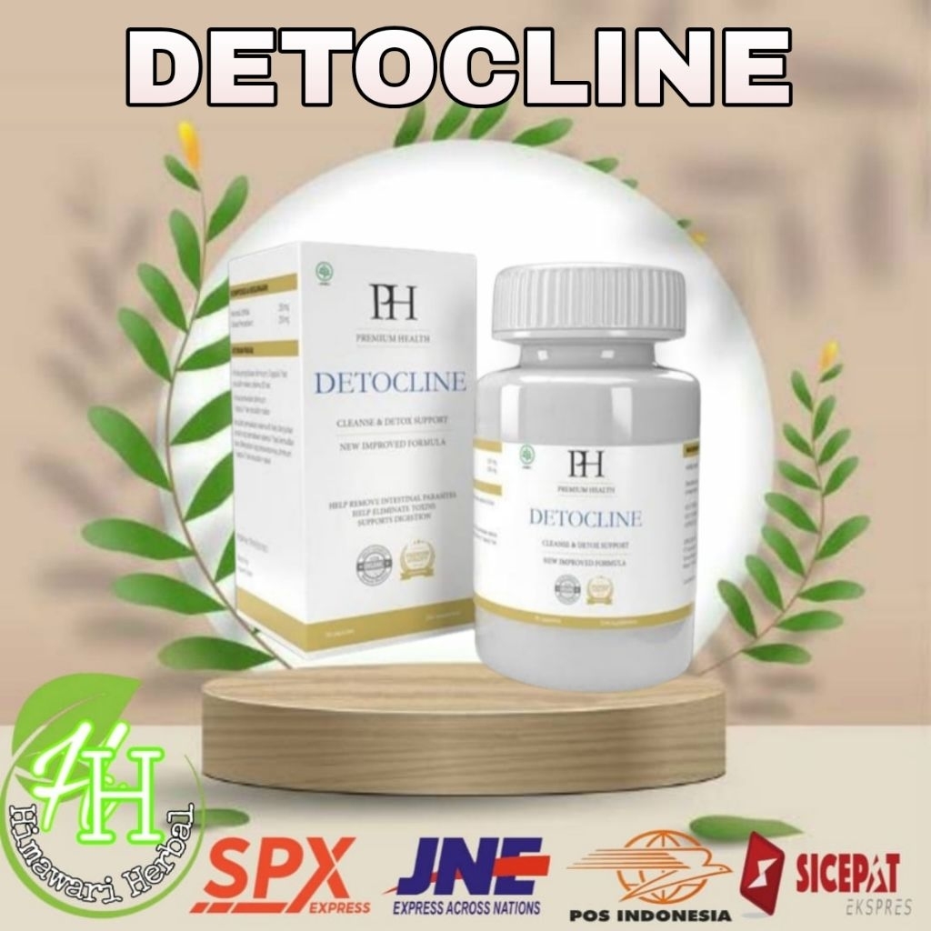 DETOCLINE ASLI ORIGINAL OBAT PEMBERSIH PARASIT DALAM TUBUH AMPUH