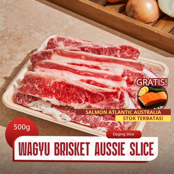 

Daging Sapi Premium Wagyu Slice Brisket Frozen Food Halal 500gr AUS – Daily Beef BSD