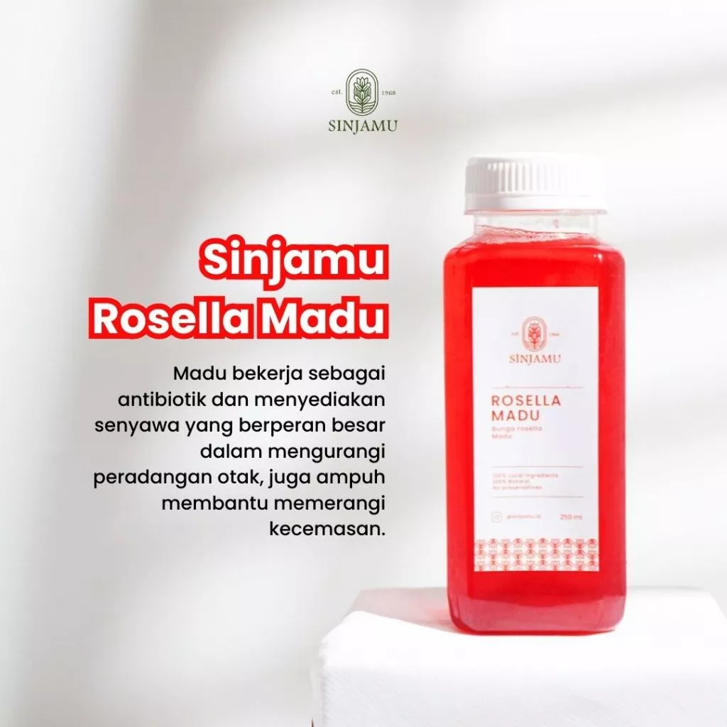 

Rosella Madu Sinjamu - Jamu - Minuman Herbal Tradisional 250ML