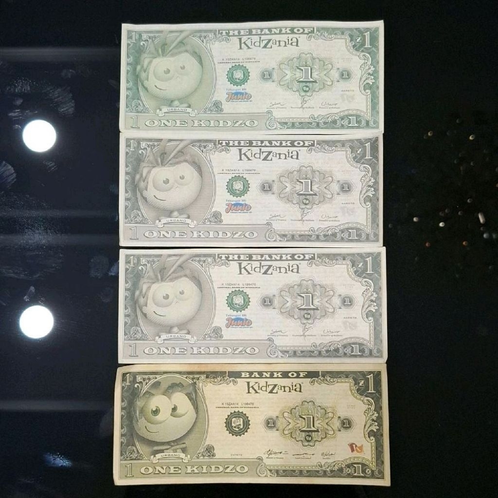 Uang Fantasi Duniak anak-anak, 1 Kidzo dari kidzania (bank of kidzania)