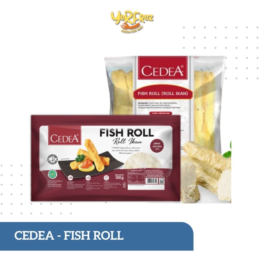 

Fish Roll Ikan Cedea 500gr & 1kg / Fish Roll Frozen Food / Olahan Ikan Siap Masak - yorfrozmart