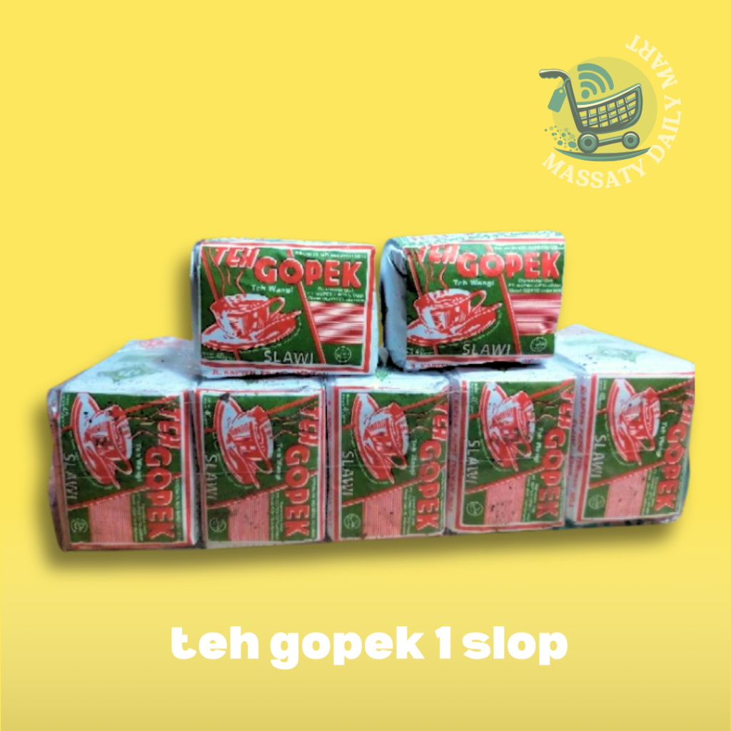 

TEH GOPEK 1 SLOP = 10 BIJI (40 GRAM) - TANPA MINIMAL ORDER