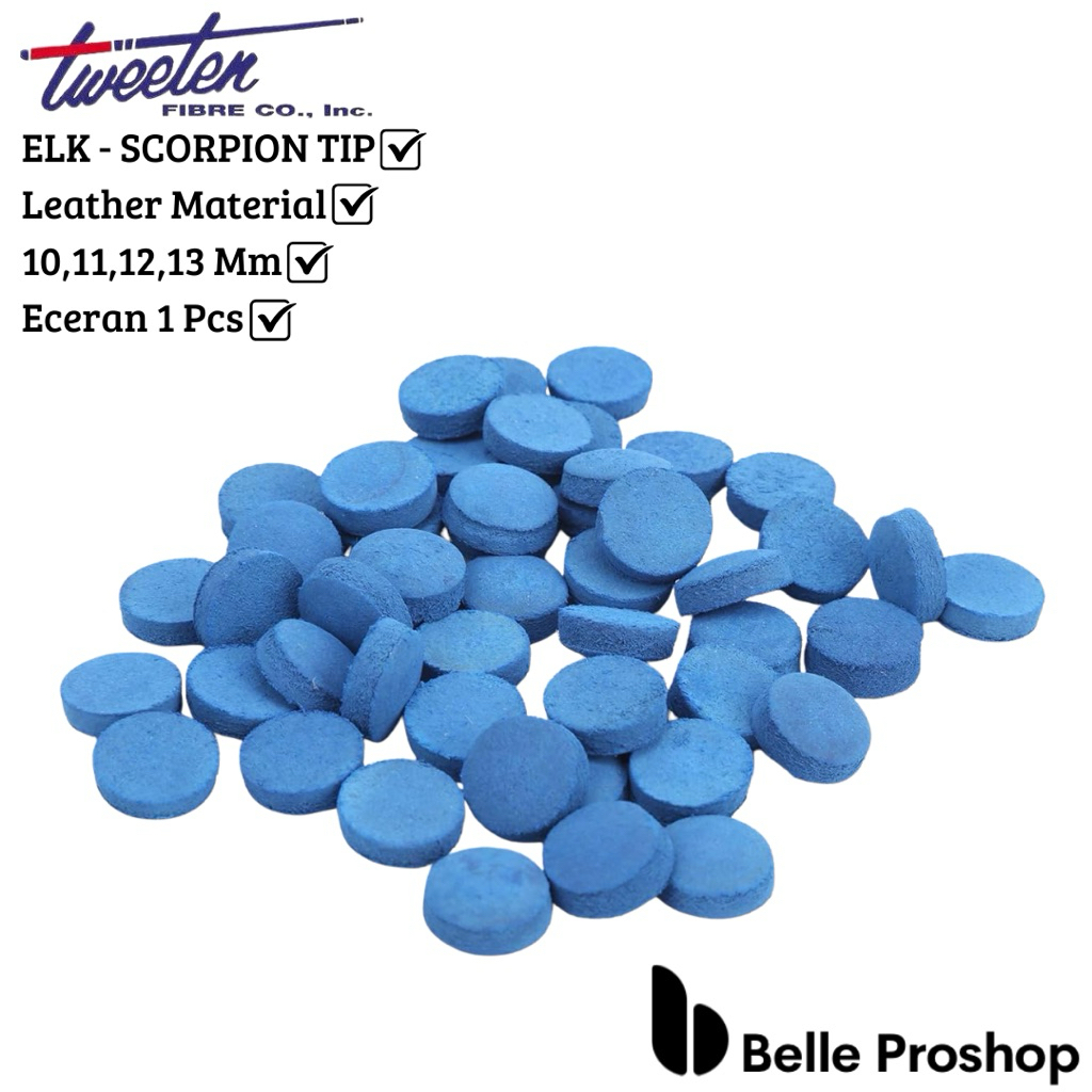 Scorpion Cue Tips 10-11-12-13 Mm Tip Stick Billiard Master Tip Billiard