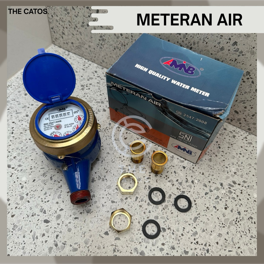 Meteran air BESI 4 jarum AMINB/ AMNB | Meteran air PAM SNI