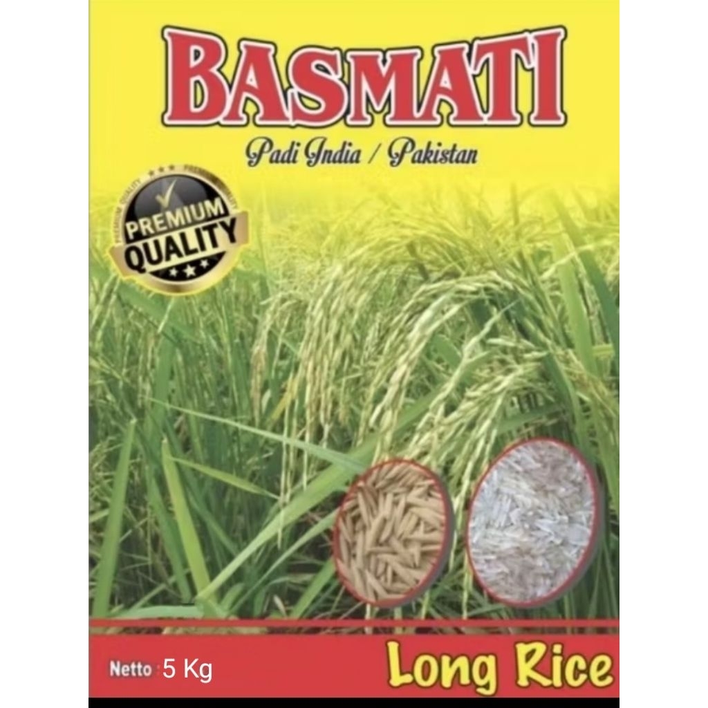 BENIH PADI BASMATI 5KG (basmati baroma 1121)