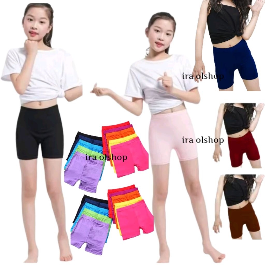 Shot Celana Pendek Anak Cewek Perempuan Tk Sd Bahan Tebal